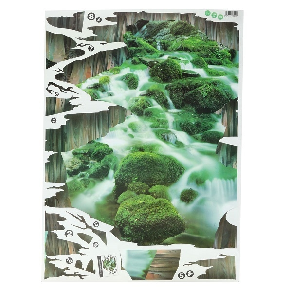 3D Stream Fußboden-Dekor-Wand-Aufkleber-entfernbare Wandabziehbilder Vinylkunst-Ausgangsdekoration