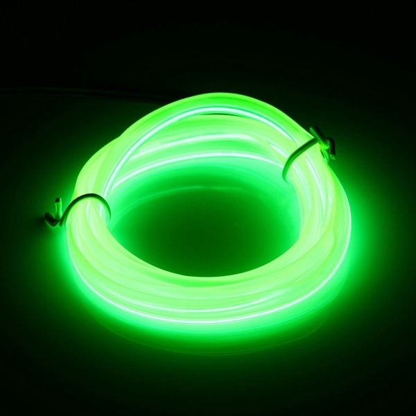 1M Led Flexible EL Draht Neon Glühen Licht Seil Streifen 12V für Weihnachtsfeiertags Party