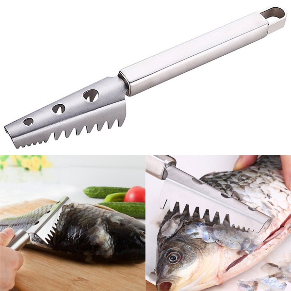 Edelstahl  Fisch  Remover  Reiniger Scaler Scraper Home Kitchen Peeler Werkzeuge