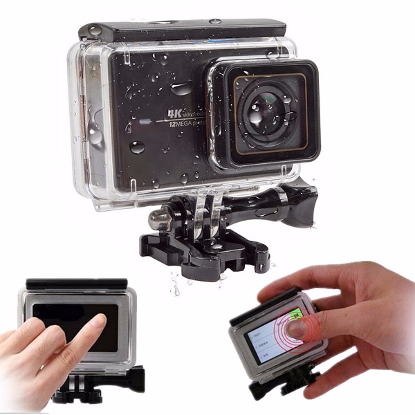 Wasserdicht Touch Screen Schutzgehäuse Fall Abdeckung für Xiaomi Yi 2 4K Kamera