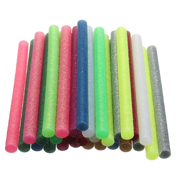 30Pcs Multicolor Glitter heiße Schmelzkleber Sticks für Craft Handwerkskunst
