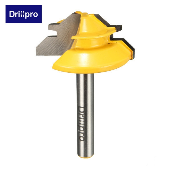 Drillpro RB26 1/4 Zoll Schaft 45 ° Small Lock Mitre Fräser Bit Tenon Cutter für die Holzbearbeitung