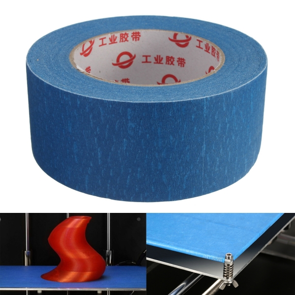 50mmx50m 50mm breite 3D Drucker Blue Tape Reprap Bed Band Masking Tape für 3D Drucker Teile