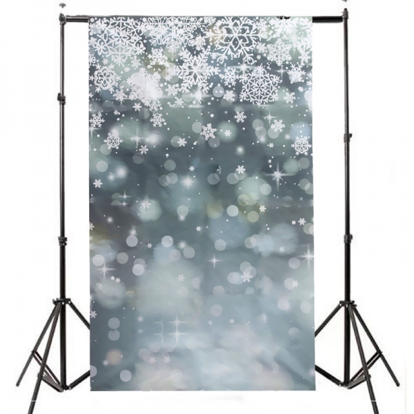3x5FT Schneeflocke Fotografie Vinyhintergrund Bildhintergrund Studio Prop