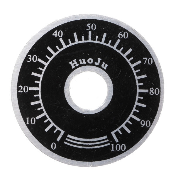 20pcs justierbares drehen Knopf-Potentiometer 0-100 Skala-Blatt