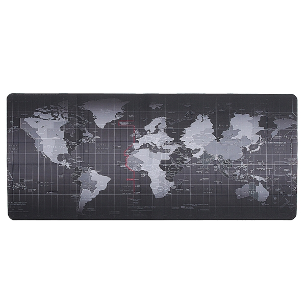 800x300x2mm große Größen Weltkarte Mausunterlage für Laptop Computer