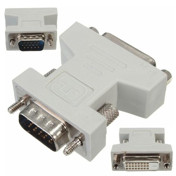 DVI-D 24 + 1 Dual-Link-Buchse auf VGA-Stecker 15-pol