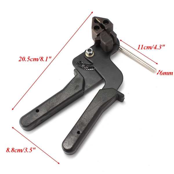 Kabelbindergewebe-Edelstahl-Krawatten Automatisches Spanner-Scherblock-Werkzeug