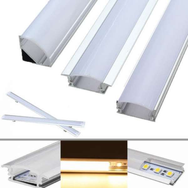 30CM Aluminiumkanal-Halter für LED-starre Streifen-Licht-Stab unter Kabinett-Lampe