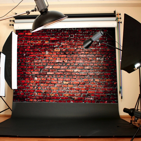 7x5FT Vinyl Red Brick Wall Fotografie Hintergrund Backdrop Für Studio Requisiten