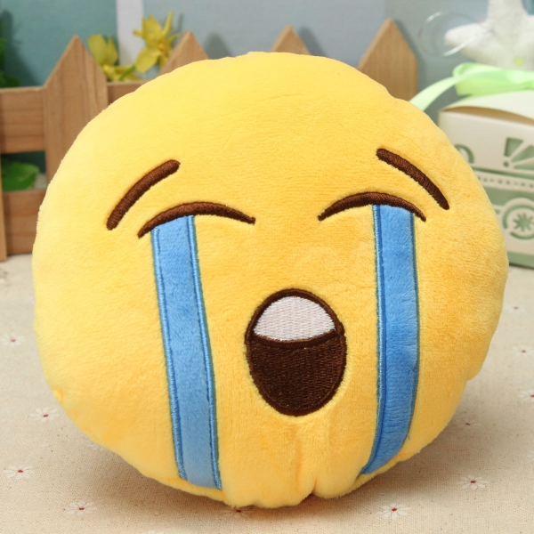 5.9 '' 15cm Emoji Smiley Emoticon gefüllte Plüsch weiche Spielzeug runde Kissen Ornament Dekor Geschenk