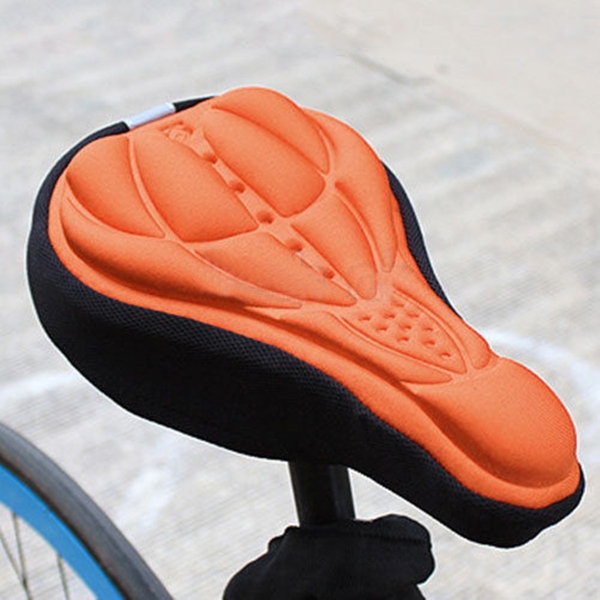 Outdoor Radfahren 3D Fahrrad Silikon Gel Pad Sitz Sattel Abdeckung Soft Kissen