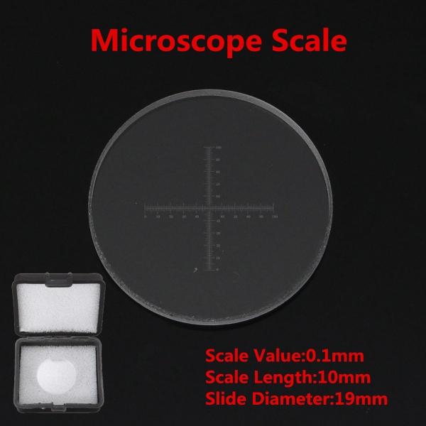 10MM / 100 0.1MM C7 Mikroskop-Skala Ziel-Stadium-Mikrometer-Kalibrierungs-Dia