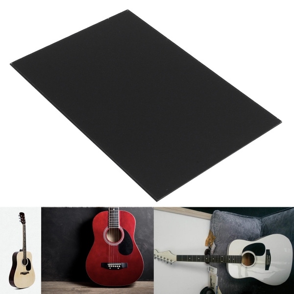 1-Ply Gitarren Bass Pickguard Plate Blank Material Schwarz