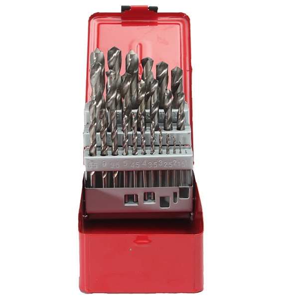38pcs 1-13mm HSS-Spiralbohrer-Satz mit Fall