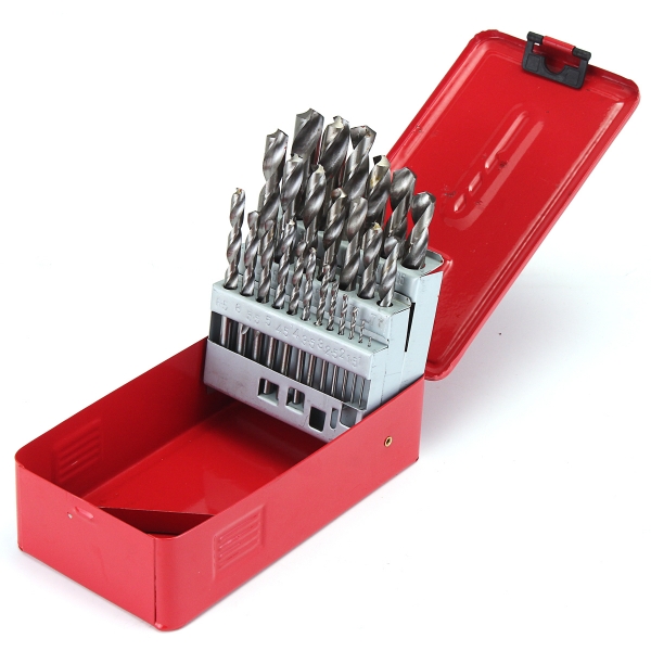 38pcs 1-13mm HSS-Spiralbohrer-Satz mit Fall