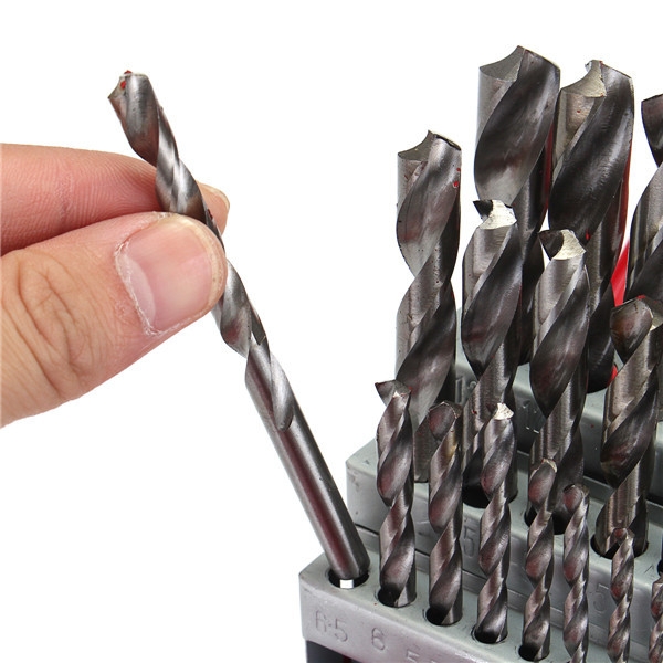 38pcs 1-13mm HSS-Spiralbohrer-Satz mit Fall