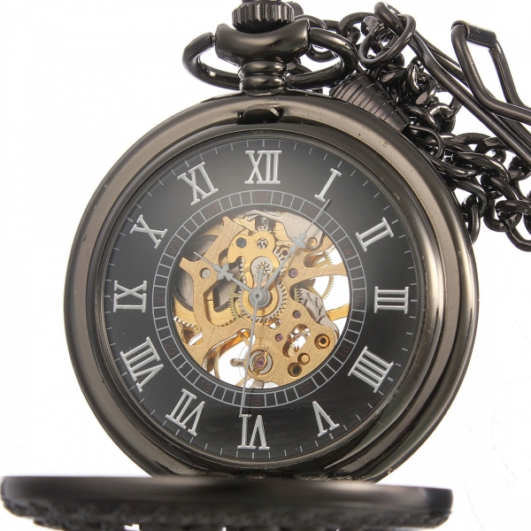 Mechanische mechanische Uhr Skeleton Steampunk Old Man