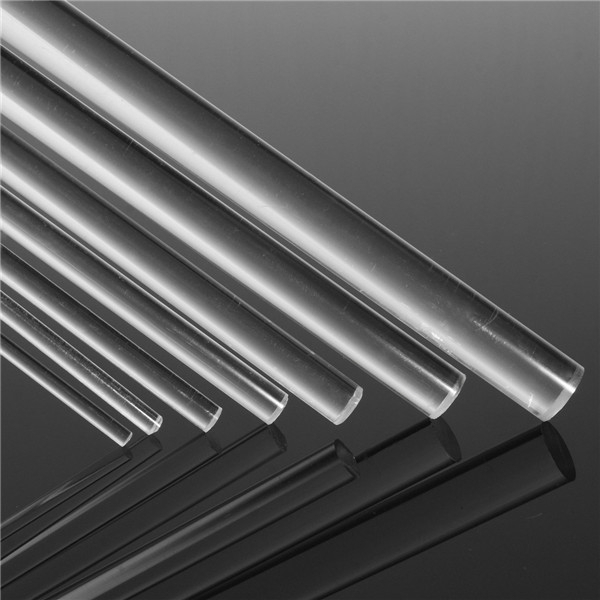 2 bis 12mm Durchmesser klar Plexiglas Acryl Kunststoff Rundstab 500mm lange Rundschiene