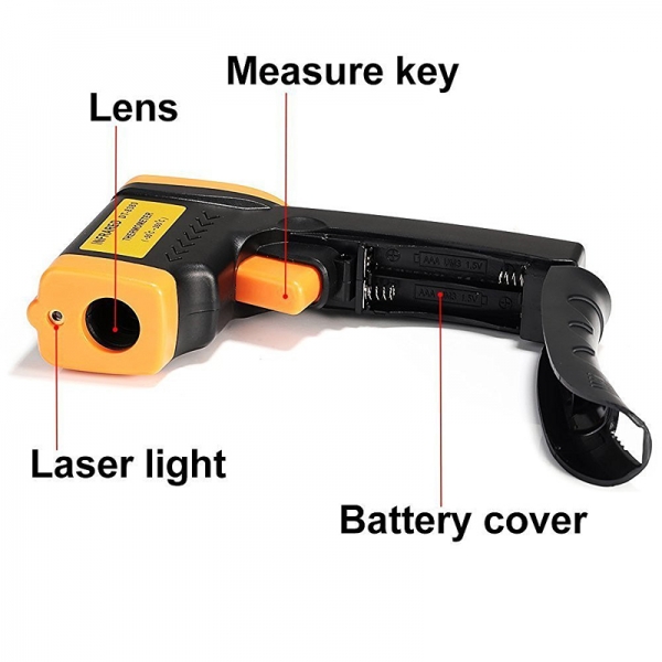 DT8380 Berührungslose IR Laser Infrarot-Thermometer Digital-LCD-Gewehr -50 - 380 ?