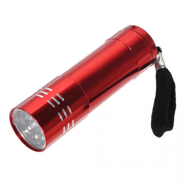 9 LED Taschenlampe Taschenlampe Camping-Lichtlampe aaa