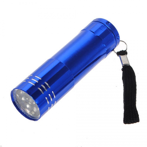 9 LED Taschenlampe Taschenlampe Camping-Lichtlampe aaa