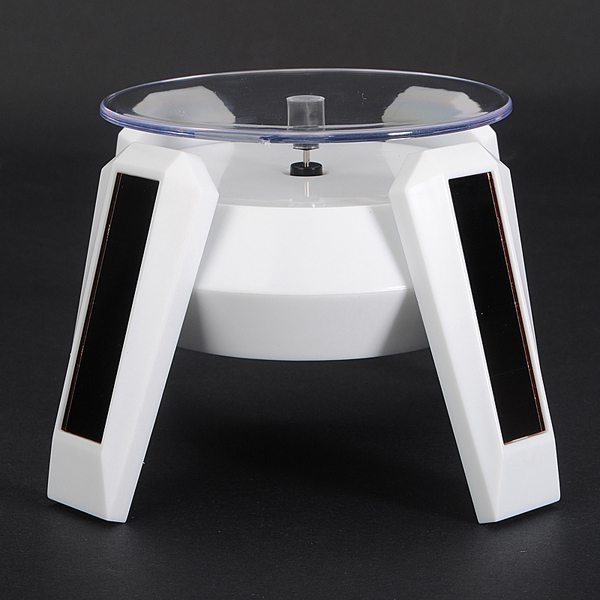 360 Grad Licht solarbetriebene Schmuck drehende Ausstellungsstand Drehplatte