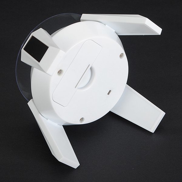 360 Grad Licht solarbetriebene Schmuck drehende Ausstellungsstand Drehplatte