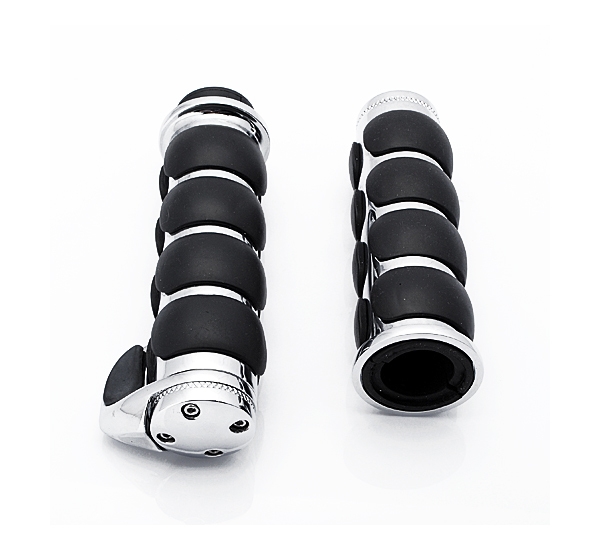 7/8 Zoll Motorrad Billet Aluminium schwarz Lenkerhandgriffe