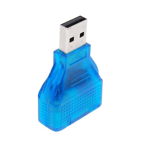 Slim USB 2.0 auf PS / 2-Adapter-Dongle