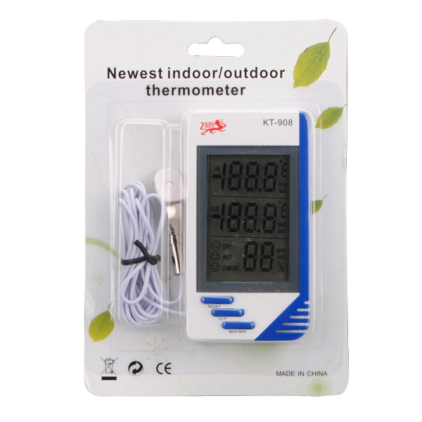 Kinoleinwand Innen- und Außentemperatur hygrometer kt-908