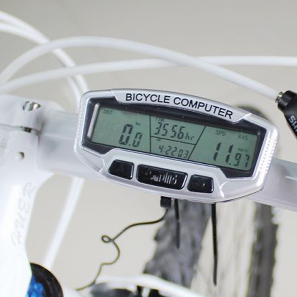 Digital-LCD-Hintergrundbeleuchtung Fahrradcomputer Kilometer Fahrrad-Geschwindigkeitsmesser