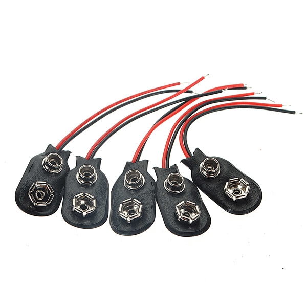 9Volt Batterie Clip 9V Steckverbinder Snap Clip Anschlussleitung