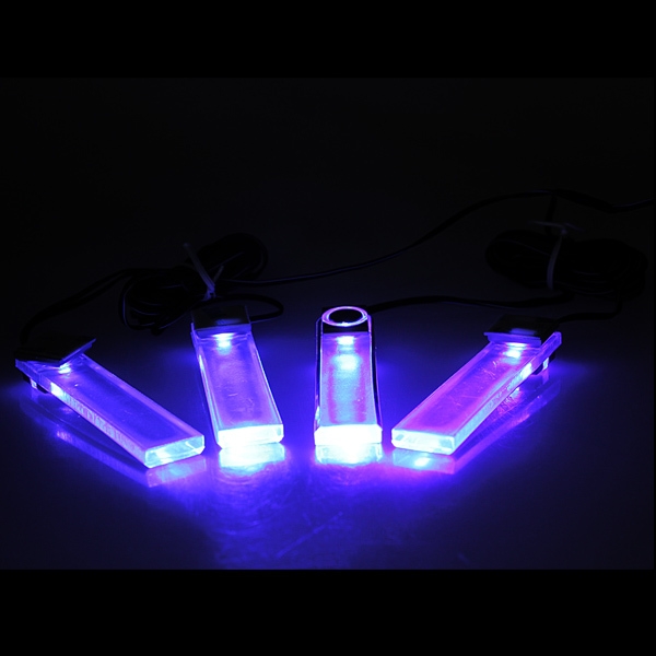 4 LED Auto Gebühreninnendekoration Boden Dash dekoratives Licht 