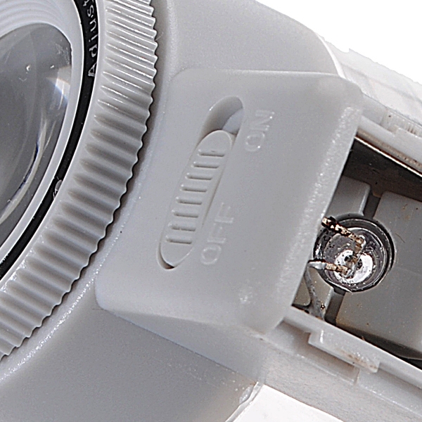 8X LED Brennweite einstellbare Lese Taschen Skala Vergrößerungsglas