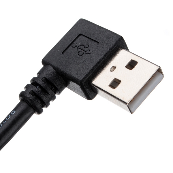 1pcs USB eine Frau zu USB ein männliches Recht biegen Steckerkabel f/m um