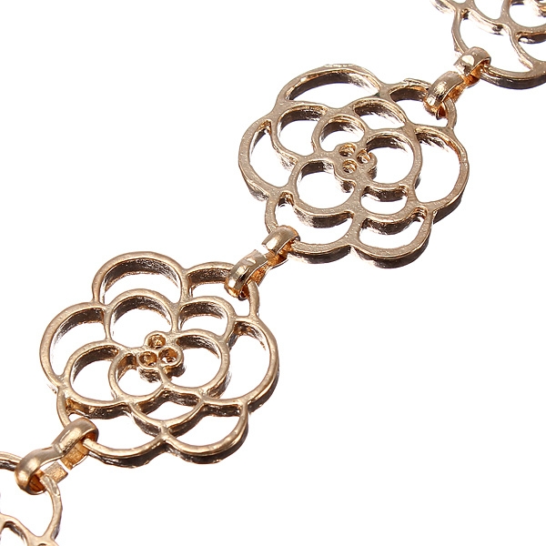 Schöne Exquisite aushöhlen Rosen Blume Hairband Stirnband Headhoop
