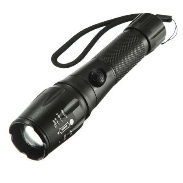 XM-L T6 1800LM Zoomable LED Taschenlampe 18650