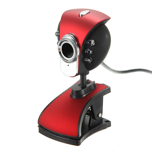 USB 50M 6 LED Nachtsicht Webcam Kamera Webcams Mit Mic PC Laptop