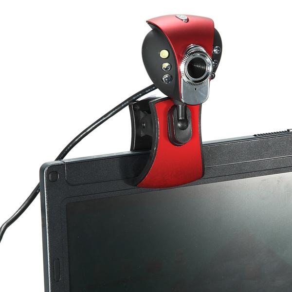 USB 50M 6 LED Nachtsicht Webcam Kamera Webcams Mit Mic PC Laptop