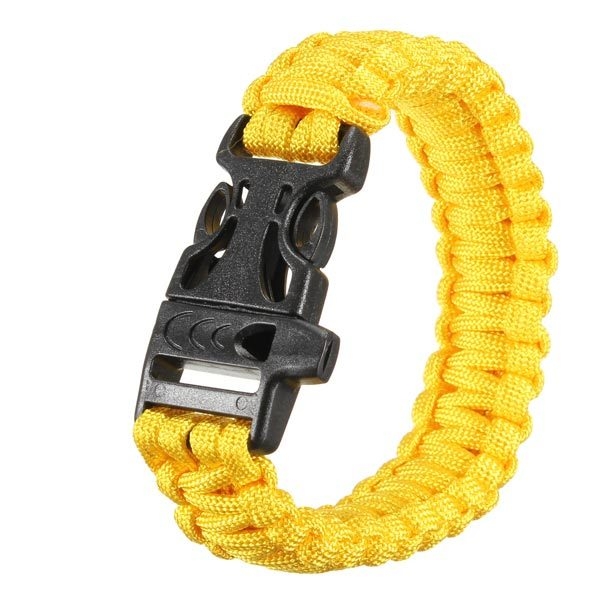 Multi-Color-Cord Außen Quick Release-Überlebens-Armband mit Whistle