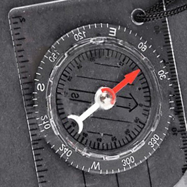 Mini All in 1 Outdoor Baseplate Kompass Karte mm Zoll messen Ruler