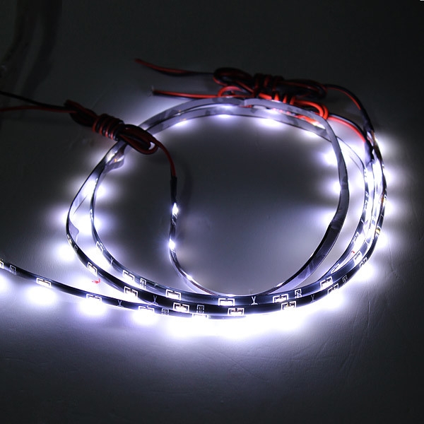 2pcs 24Zoll weiß 30 LED seite leuchten die scheinwerfer allen ungeschützten verkehrsteilnehmern scheinwerfer   streifen