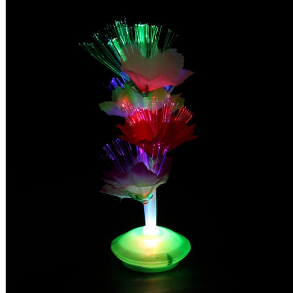 Bunte Glasfaser Blume Weihnachtsgeschenk Partei Start Nachtlicht Lampe