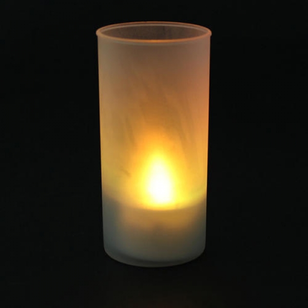 Romantische flammenlose Schlag Ton Sensor LED Candle Teelicht