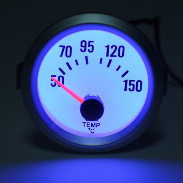 Elektrische Ölzeitsekretärin misst weißes Celsiusgesicht blaue LED neue Temperatur