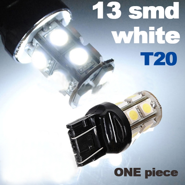 T20 7443 Auto Weiß 13 SMD LED Endstück Bremsen Schalten Side helle Lampen Birne
