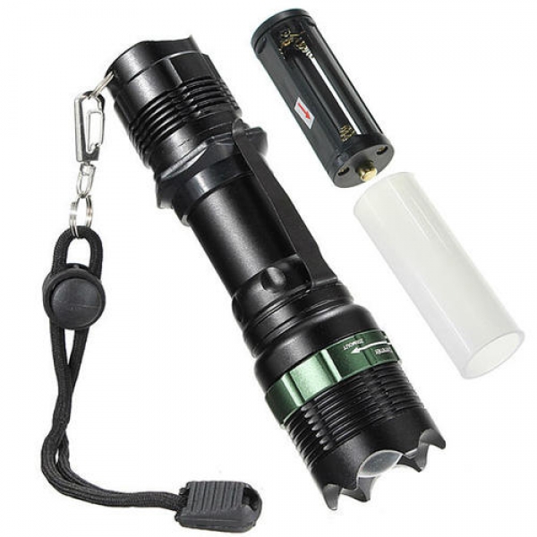 Elfeland Q5 7W 3 Modi Zoombarer Sägezahnkopf LED Taschenlampe