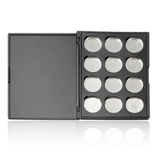 12pcs Leere Magnetic Verfassungs Augenschminke Pigment Palette Pfannen