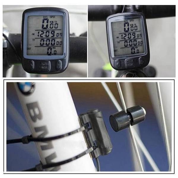 LED Anzeige Radfahren Fahrrad Fahrrad Radcomputer Kilometerzähler